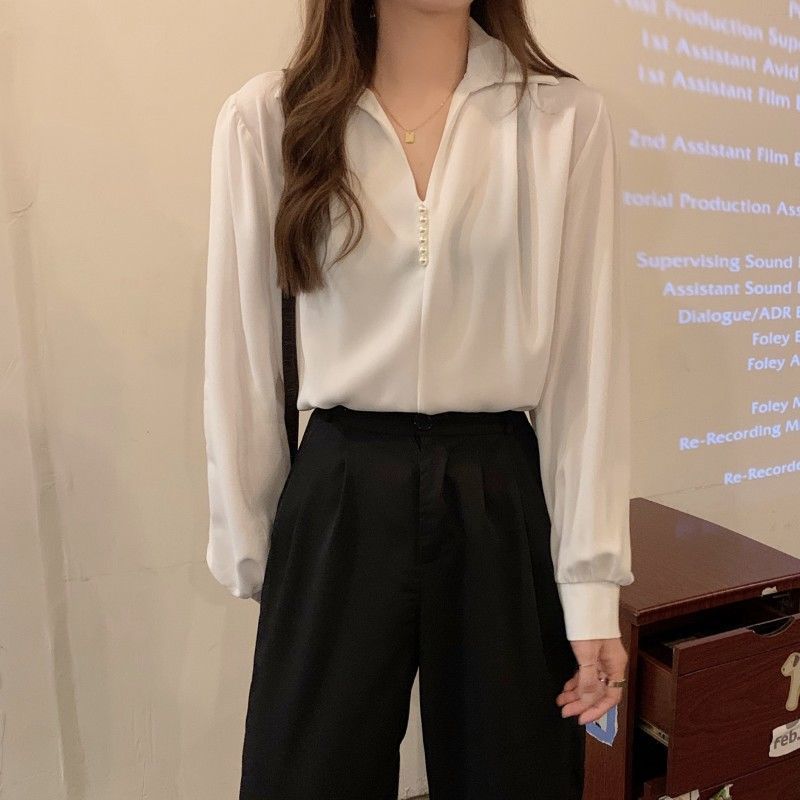 Niche Loose Outer Wear All-matching Long Sleeve Top - Image 2